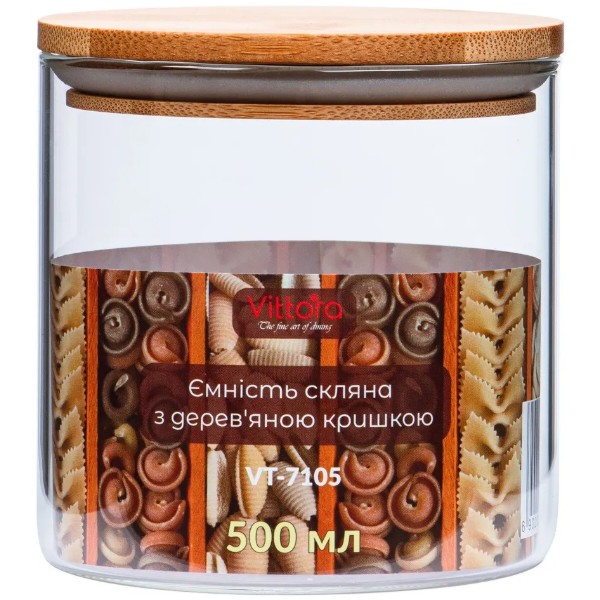 Фото - Ємність для сипучих Vittora 500 мл (VT-7105)