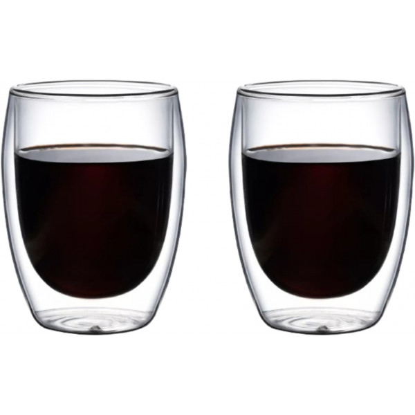 Фото - Набір склянок з подвійними стінками Vittora VT-5405-80 2 шт. 80 мл