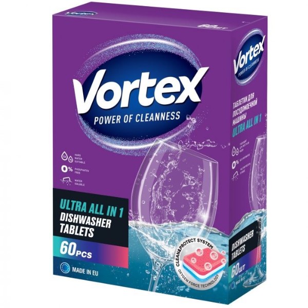 Фото - Таблетка для посудомоечной машины Vortex All in 1