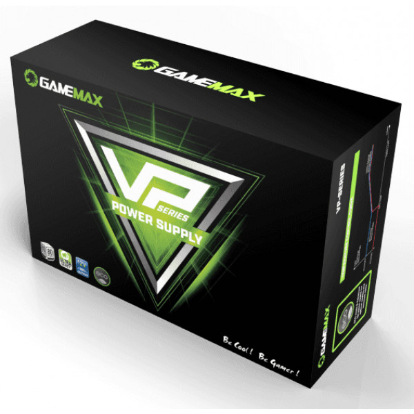 Фото - Блок живлення для ПК Gamemax ATX 600W, box, APFC, 12см,80+ (VP-600)