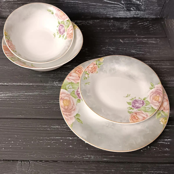 Фото - Салатник Vittora Трояндовий сон Aura 187 мм (VT-2187ATS)