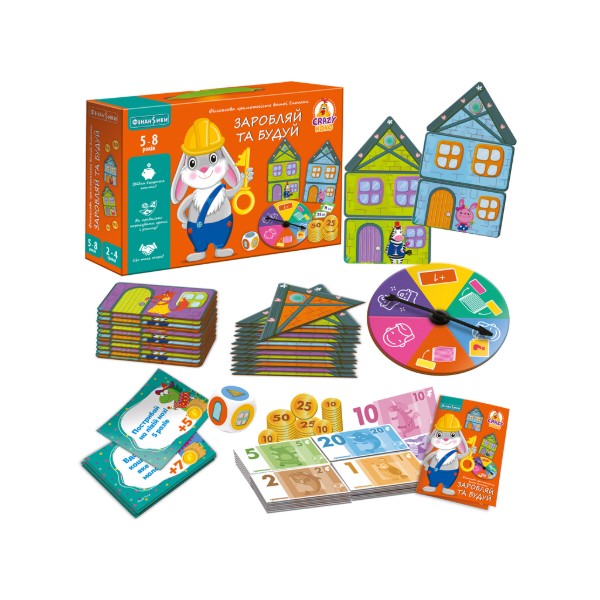 Фото - Настільна гра (5-7 років) Vladi Toys Заробляй та будуй (VT2312-04)