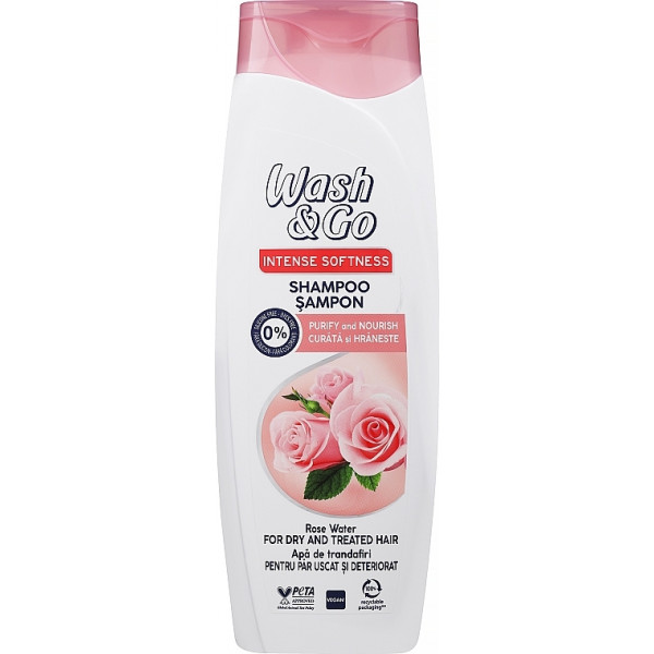 Фото - Шампунь жіночий Wash&Go з трояндовою водою для сухого та пошкодженого волосся 360 мл (8008970057231) Фото - Шампунь жіночий Wash&Go з трояндовою водою для сухого та пошкодженого волосся 360 мл (8008970057231)