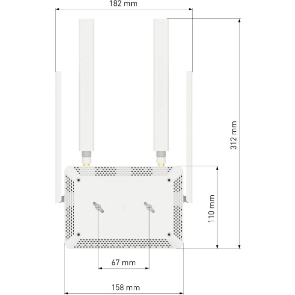 Фото - Маршрутизатор интернет WiFi5 Keenetic Explorer 4G (KN-4910)