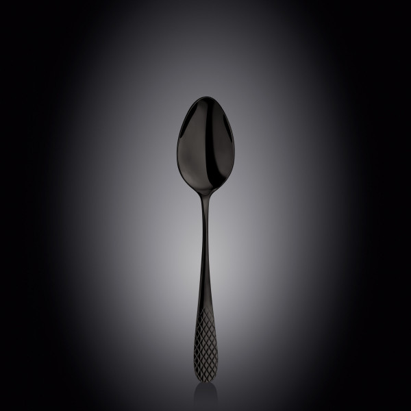 Фото - Набір ложок десертних Wilmax Diamond Black 19 см 2 шт. (WL-999260 / 2B)