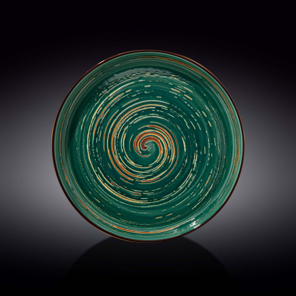 Фото - Тарелка обеденная Wilmax Spiral Green 23 см (WL-669519 / A)