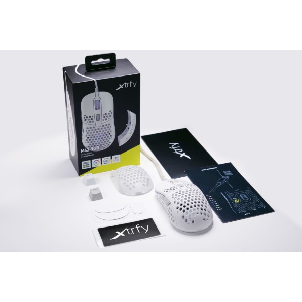 Фото - Мышь проводная игровая Xtrfy M42 RGB White (XG-M42-RGB-WHITE)