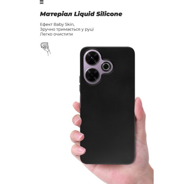 Фото - Чехол для смартфона Armorstandart ICON for Xiaomi Redmi 13 4G / Poco M6 4G Black (ARM78262)
