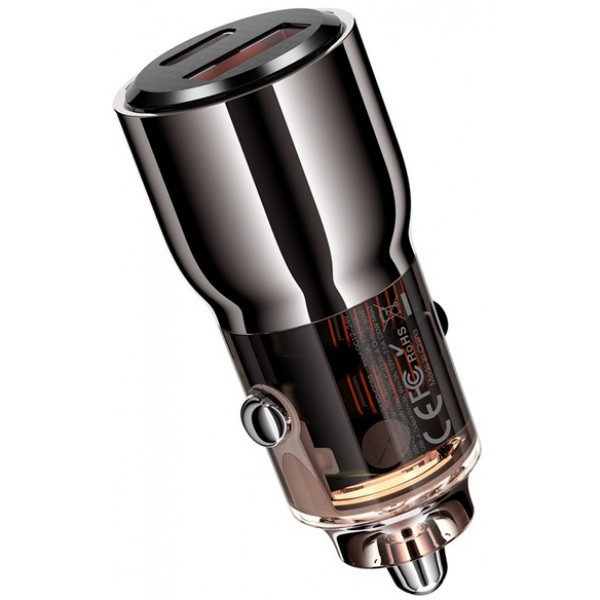 Фото - Автомобільний зарядний пристрій XO CC58 95W Car Charger Type-C PD 65W + USB-A 30W (CC58_Tarnish)