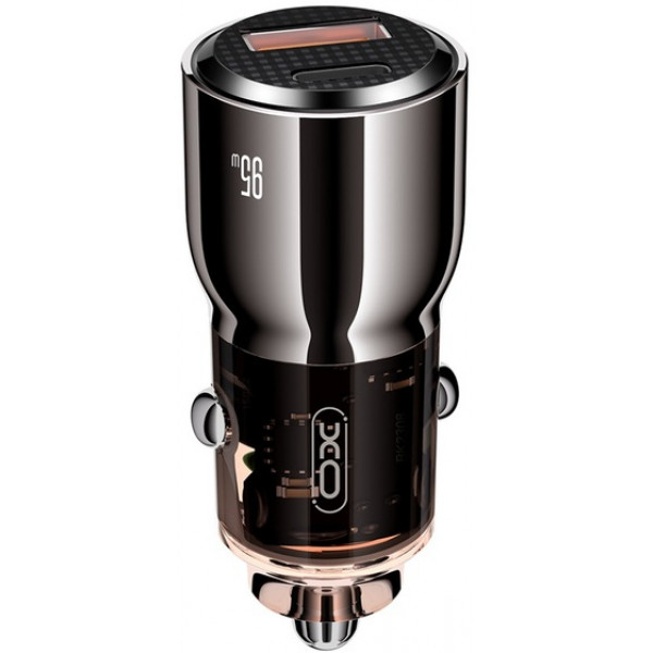 Фото - Автомобільний зарядний пристрій XO CC58 95W Car Charger Type-C PD 65W + USB-A 30W (CC58_Tarnish)