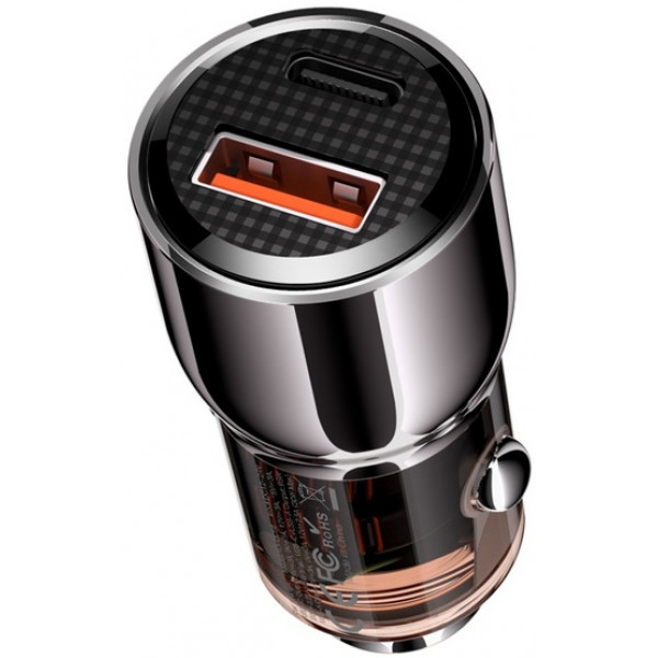 Фото - Автомобільний зарядний пристрій XO CC58 95W Car Charger Type-C PD 65W + USB-A 30W (CC58_Tarnish)
