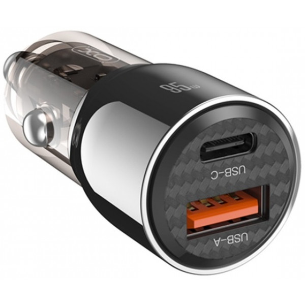 Фото - Автомобільний зарядний пристрій XO CC58 95W Car Charger Type-C PD 65W + USB-A 30W (CC58_Tarnish)