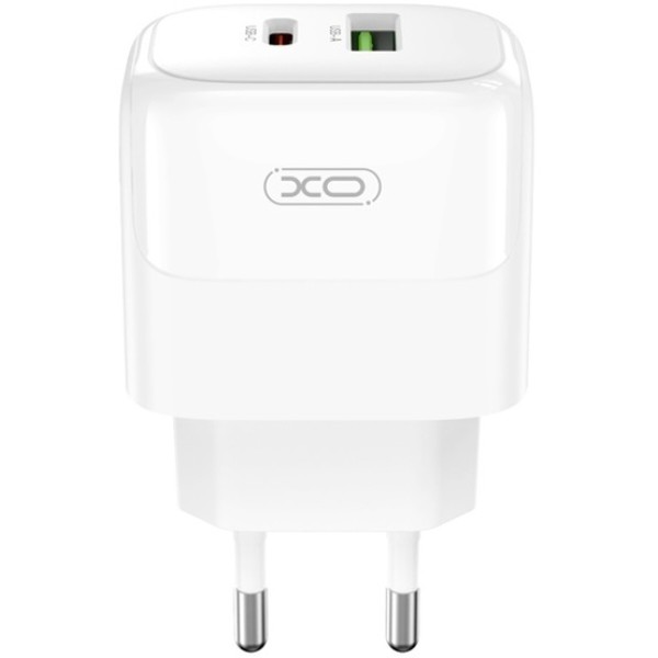Фото - Сетевое зарядное устройство XO L137 - 20W PD USB-C & 18W QC USB-A (L137_White)