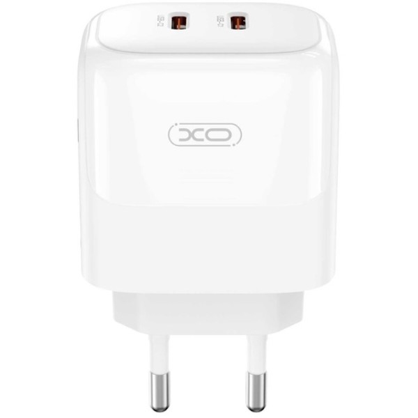 Фото - Мережевий зарядний пристрій XO L140 - 35W PD Dual port USB-C (L140_White)