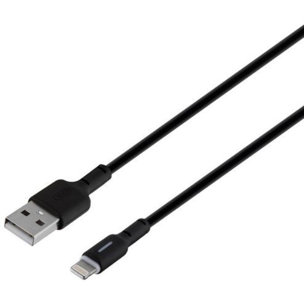 Фото - Кабель XO NB112 3A Fast Charging USB Cable Lightning 1 м Black (NB112-i-BK)