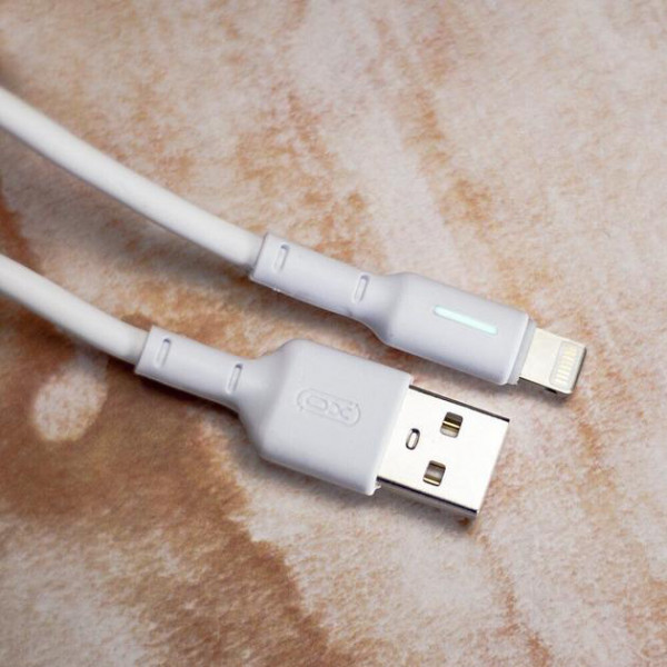 Фото - Кабель XO NB112 3A Fast Charging USB Cable Lightning 1 м White (NB112-i-WH)