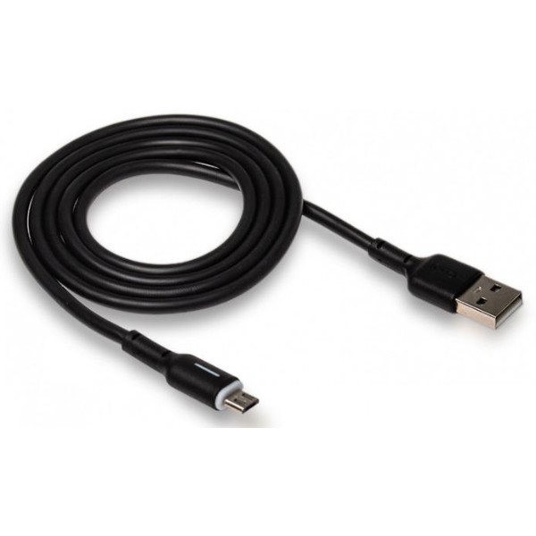 Фото - Кабель XO NB112 3A Fast Charging USB Cable Micro 1 м Black (NB112-M-BK)