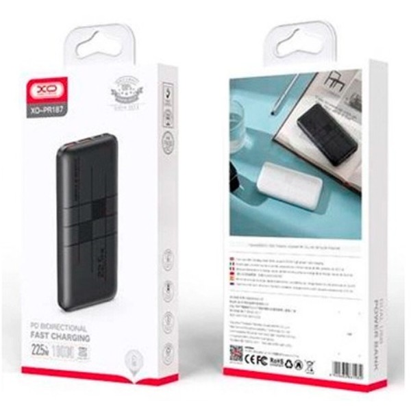 Фото - Батарея мобильная XO PR187 10000mAh 22.5W