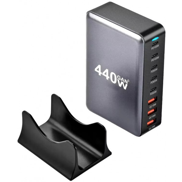 Фото - Мережевий зарядний пристрій XOKO Gan3 440W EU (QC-400)