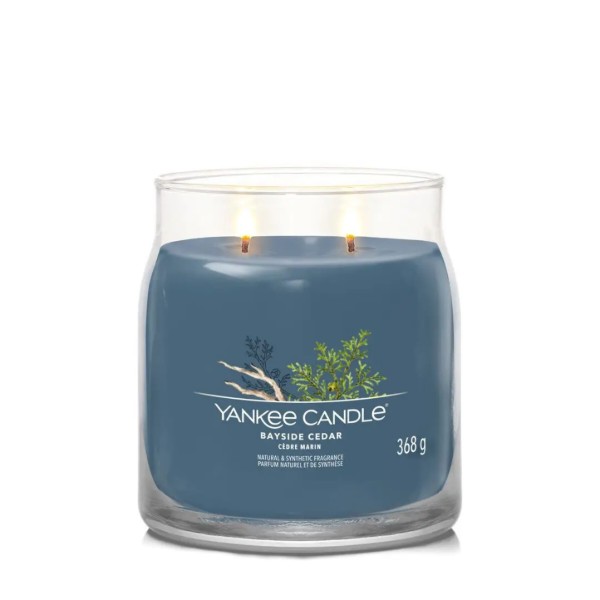 Фото - Свеча стекло Yankee Candle Medium Bayside Cedar (Прибрежный Кедр) 368 г (1630014E)