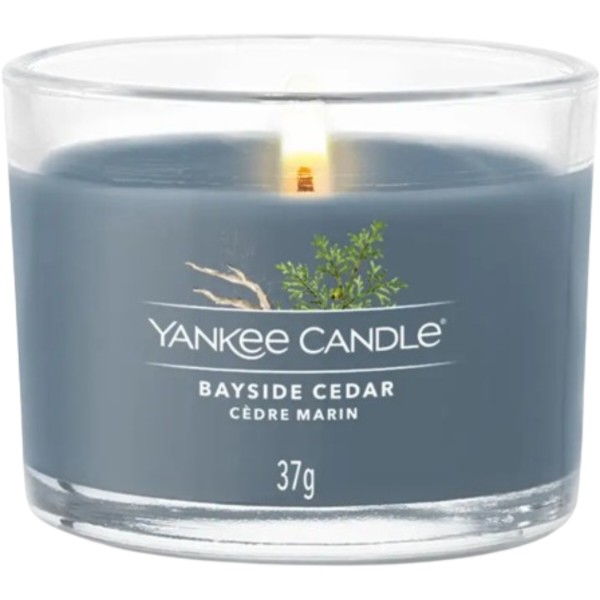 Фото - Свічка скло Yankee Candle Mini Bayside Cedar (Прибережний Кедр) 37 г (1686345E)