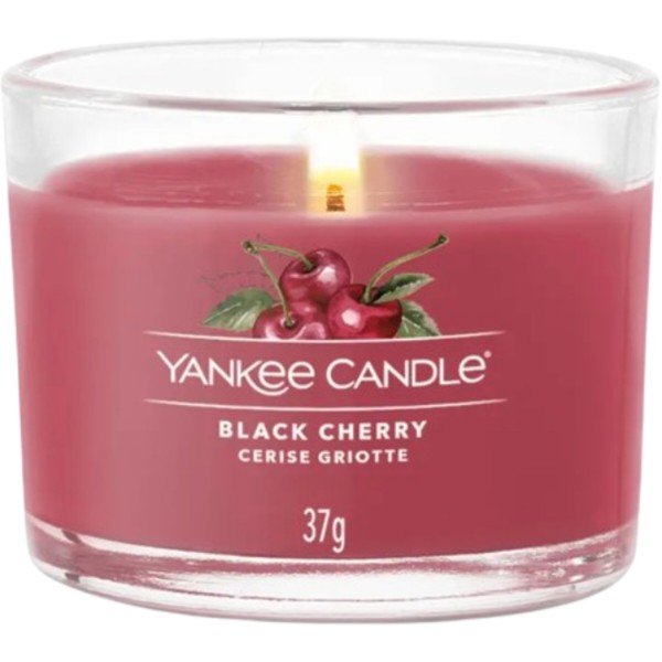 Фото - Свічка скло Yankee Candle Mini Black Cherry (Чорна Вишня) 37 г (1701433E)
