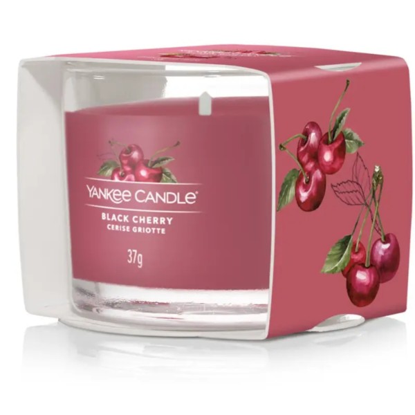 Фото - Свічка скло Yankee Candle Mini Black Cherry (Чорна Вишня) 37 г (1701433E)