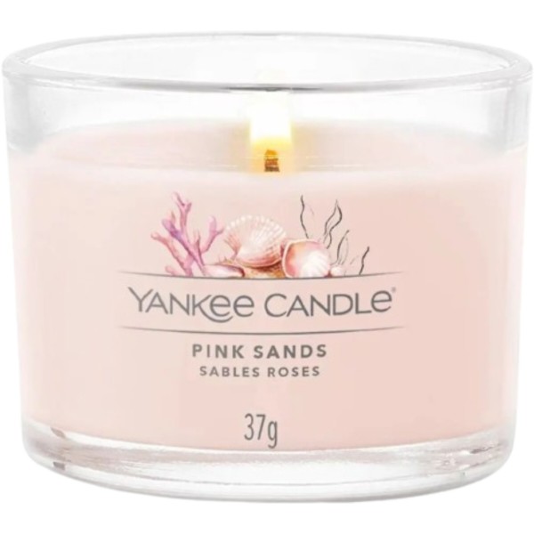 Фото - Свічка скло Yankee Candle Mini Pink Sands (Рожеві Піски) 37 г (1686380E)