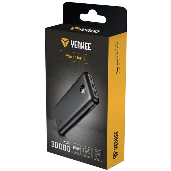 Фото - Батарея мобильная YENKEE YPB 3018 - 30000 mAh PD20W Black (35057019)