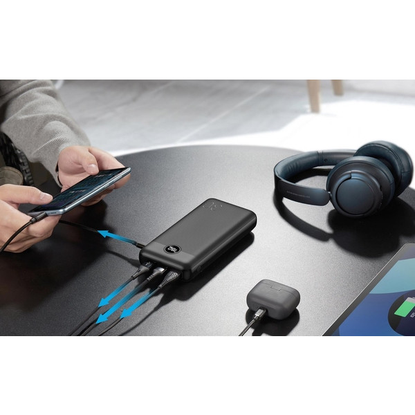 Фото - Батарея мобильная YENKEE YPB 3018 - 30000 mAh PD20W Black (35057019)