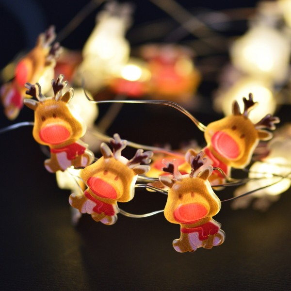Фото - Гирлянда линейная YES! Fun Олени 20 LED тепл. бел. 2,2 м (801206)
