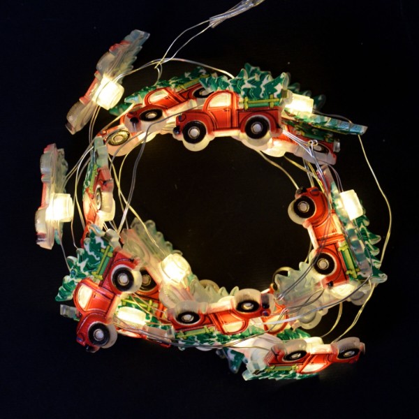 Фото - Гирлянда линейная YES! Fun Авто Санты 20 LED тепл. бел. 2,2 м (801207)