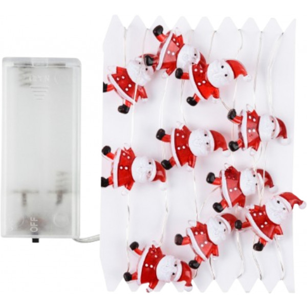 Фото - Гирлянда линейная YES! Fun Санта 20 LED тепл. бел. 2,2 м (801211) Фото - Гирлянда линейная YES! Fun Санта 20 LED тепл. бел. 2,2 м (801211)