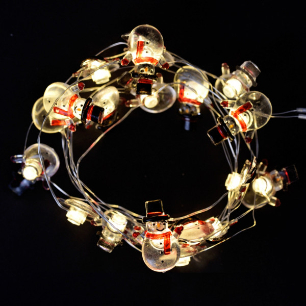 Фото - Гірлянда лінійна YES! Fun Сніговики 20 LED тепл. біл. 2,2 м (801213)
