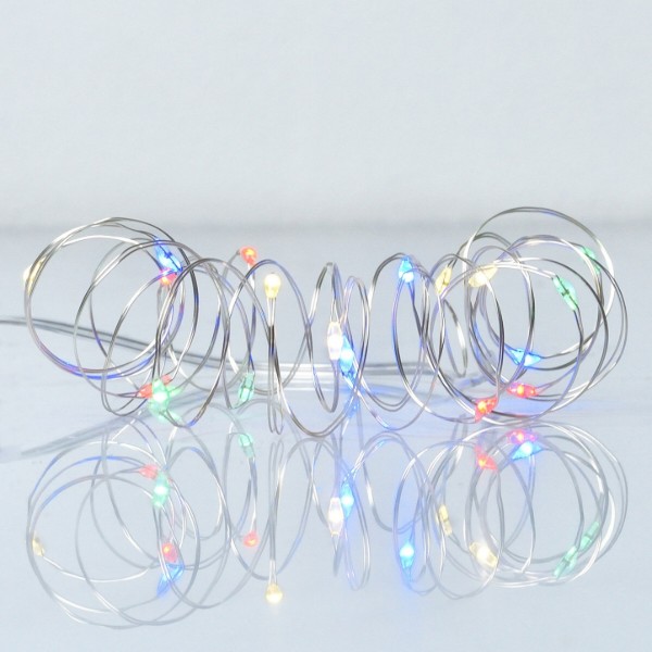 Фото - Гірлянда лінійна YES! Fun нитка мідна 20 LED різнокольорова 2 м батарейки (975022)