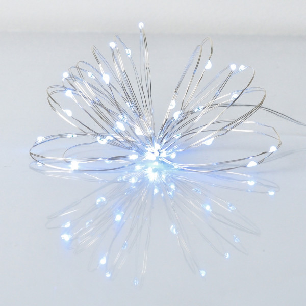 Фото - Гирлянда линейная YES! Fun нить медная 40 LED холодно-белая 4 м батарейки (975028)