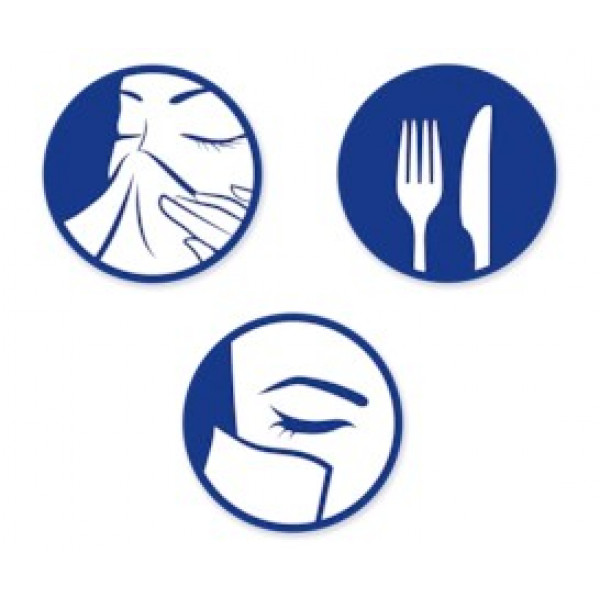 Фото - Серветки паперові Zewa Deluxe Ромашка 3 слоя 10 шт. х 10 пачек (7322540098846)