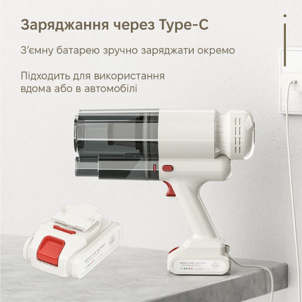 Фото - Пылесос ручной для дома INSPIRE A-091-1 White