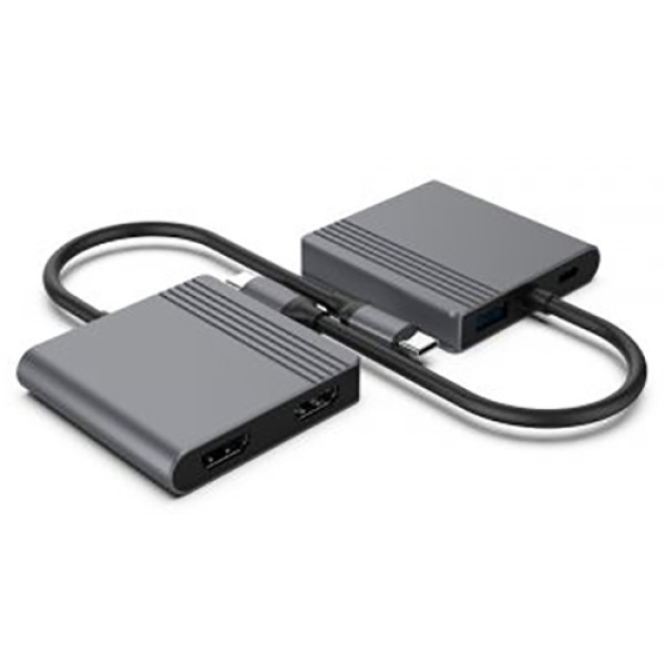 Фото - Хаб USB Cablexpert USB-C 3в1 Silver (A-CM-COMBO3-04)