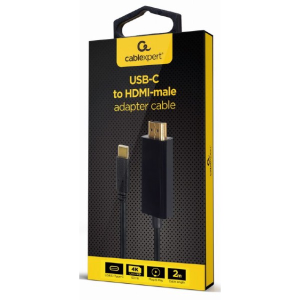 Фото - Переходник Cablexpert USB Type C-HDMI 2m (A-CM-HDMIM-02)