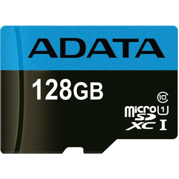Фото - Карта пам'яті A-DATA microSDXC 128GB C10 UHS-I A1 + SD (AUSDX128GUICL10A1-RA1)
