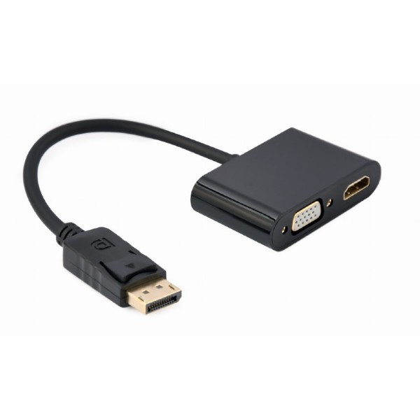 Фото - Перехідник Cablexpert DisplayPort на HDMI/VGA (A-DPM-HDMIFVGAF-01)