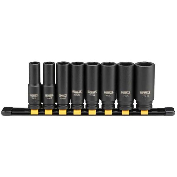Фото - Набор торцевых головок DeWALT 1/2" 8 шт. (DWMT86090-0)