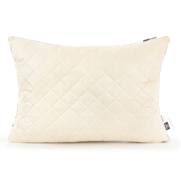 Фото - Подушка стандартна MirSon шовкова 1258 Carmela Natural Silk Kapok Висока 60х60 см (2200001519206)