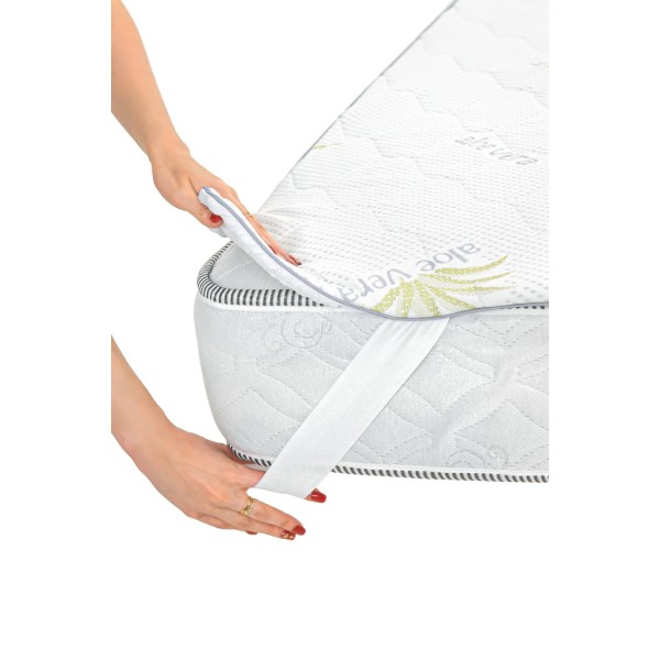 Фото - Наматрасник детский MirSon №1012 Alberto Wool Aloe Vera 70х140 см (2200001495081)