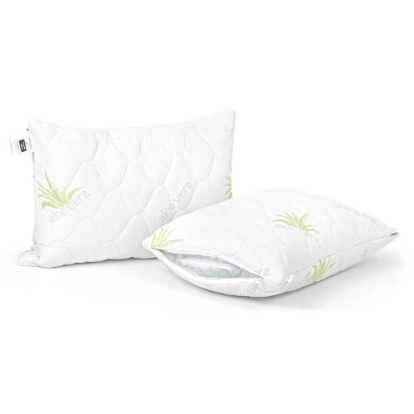 Фото - Подушка стандартна MirSon шовкова №853 Alberto Silk Kapok Hand made Пружна 40х60 см (2200003200638)