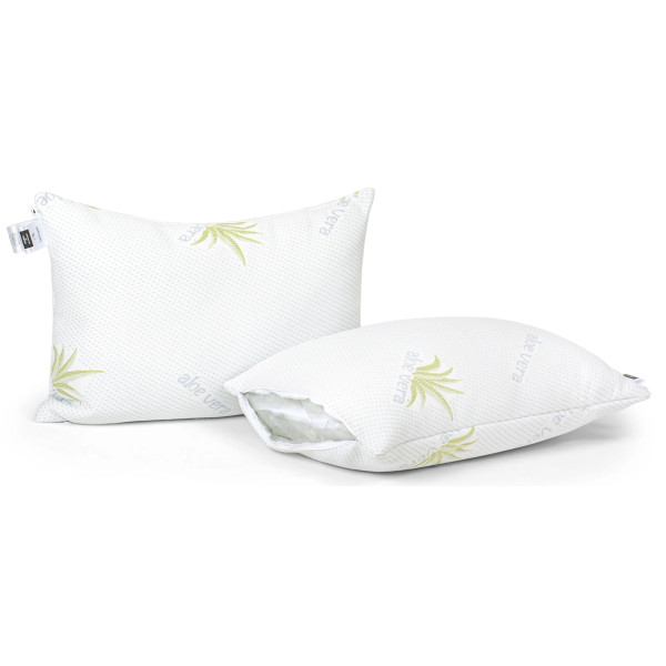 Фото - Подушка стандартна MirSon №801 Dorotea EcoSilk Hand made 40х60 см (2200003196917)