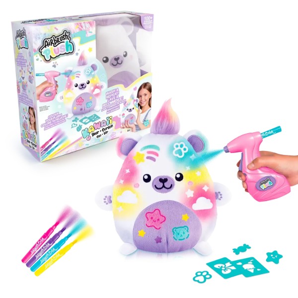 Фото - Набор для декупажа и росписи Canal Toys DIY AIRBRUSH PLUSH - Kawaii Ведмежонок (AIR067)
