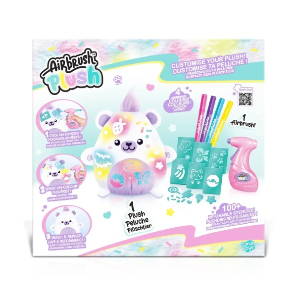 Фото - Набор для декупажа и росписи Canal Toys DIY AIRBRUSH PLUSH - Kawaii Ведмежонок (AIR067)