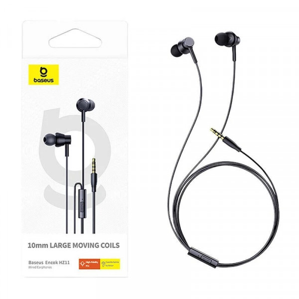 Фото - Наушники вкладыши проводные Baseus Encok HZ11 Black (A00164200113-Z1)